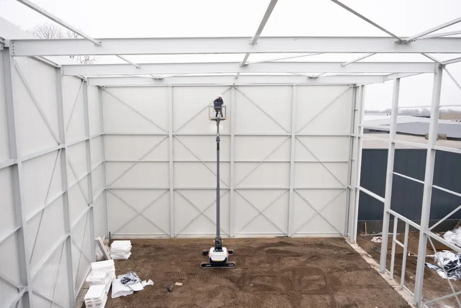 Hyrax - machine in uitvoering op maximale hoogte