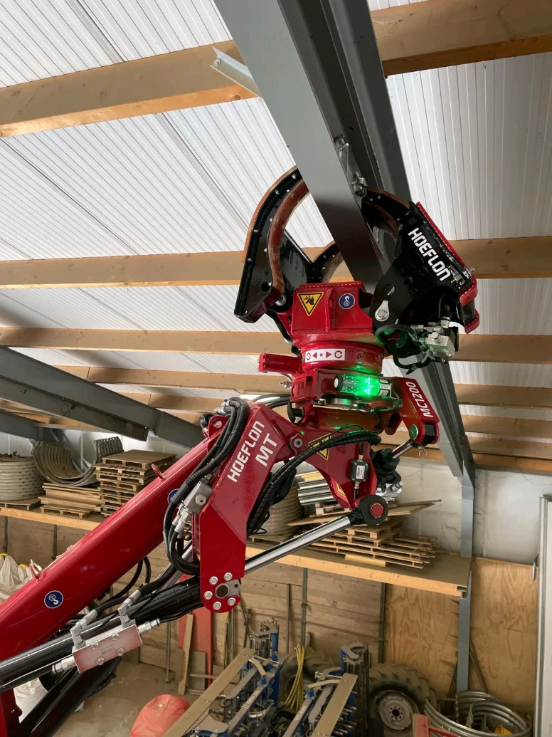 Hoeflon machine met groen licht