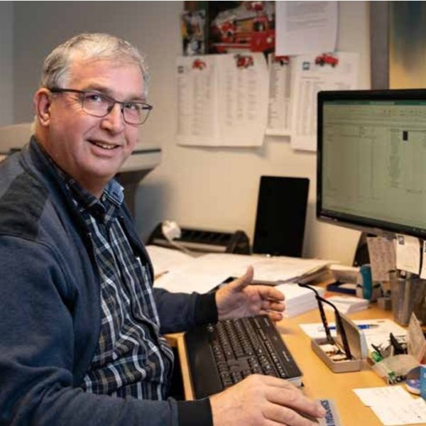 Belo arie op kantoor