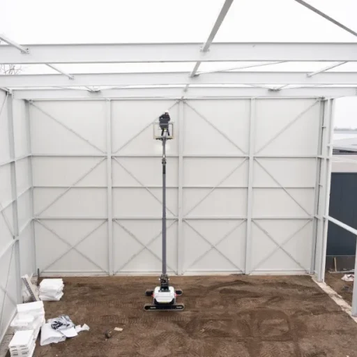 Hyrax - machine in uitvoering op maximale hoogte