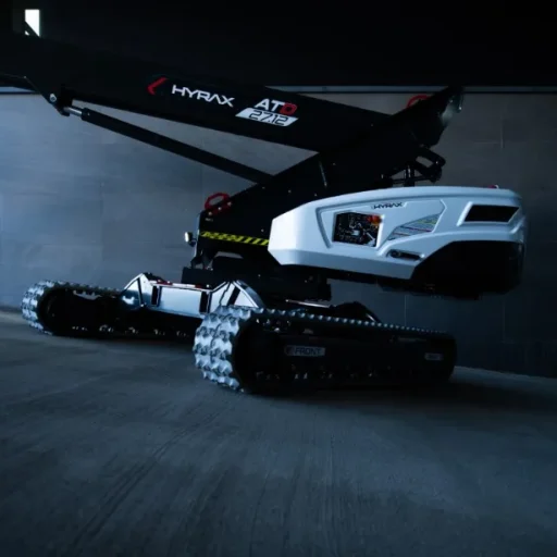 Hyrax - machine in uitvoering op donkere schuine hoogte